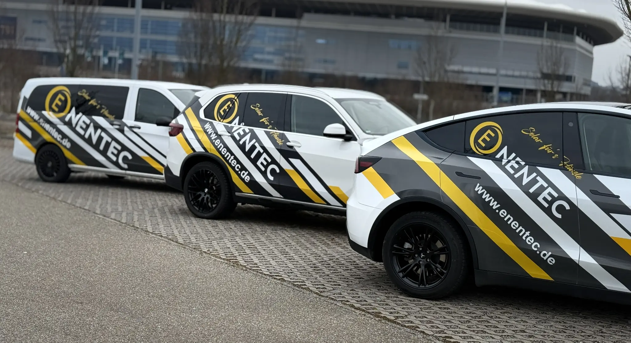 enentec Fahrzeugflotte – Photovoltaik-Experten unterwegs in der Region Rhein-Neckar